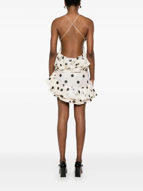 ZIMMERMANN Crush mini skirt - White