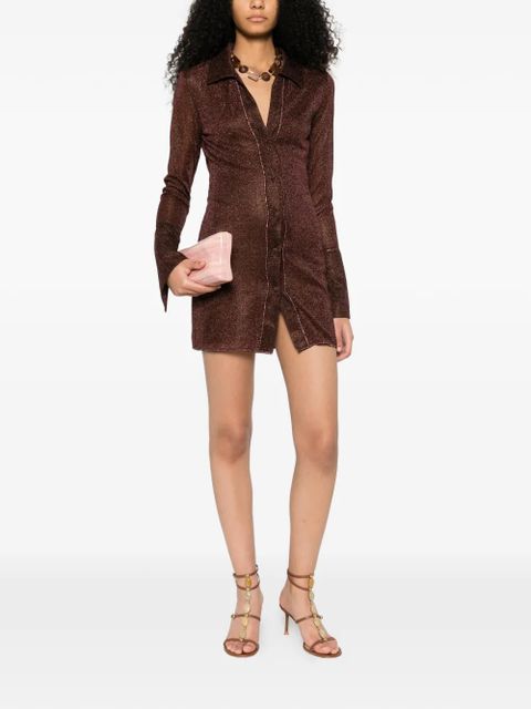 Oséree long-sleeve mini dress - Brown - zdjęcie produktu nr 2