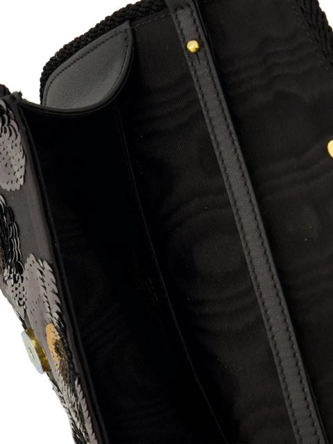 Valentino Garavani Locò sequinned shoulder bag - Black