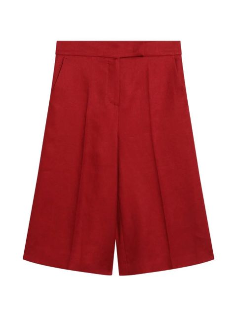 Max Mara linen bermuda shorts - Red - zdjęcie produktu nr 1