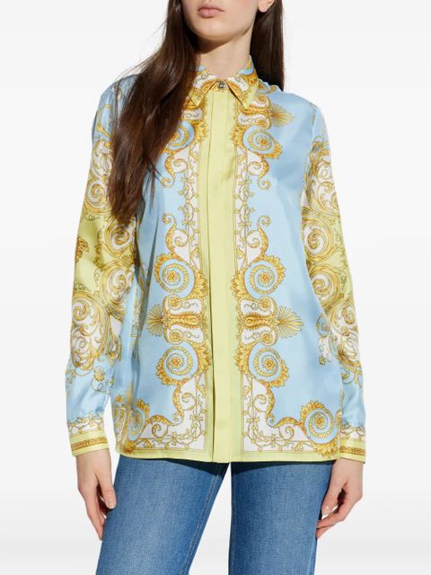 Versace baroque-printed shirt - Blue - zdjęcie produktu nr 2