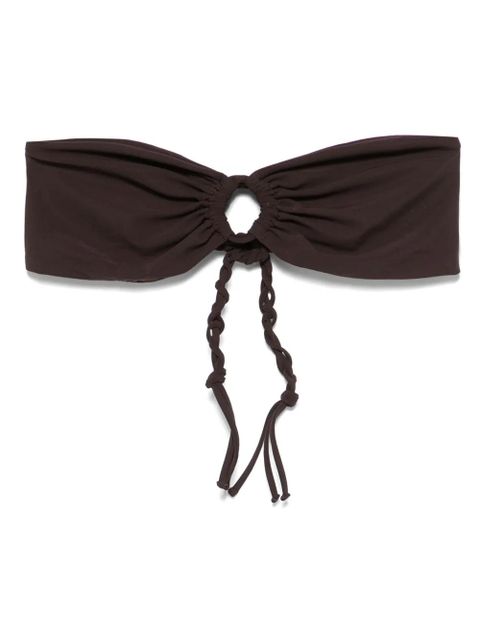 Jil Sander strapless bikini top - Brown - zdjęcie produktu nr 1