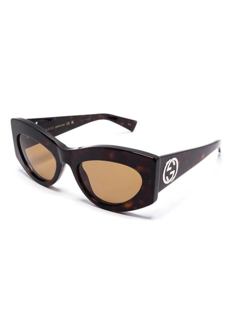 Gucci Eyewear cat eye-frame sunglasses - Brown - zdjęcie produktu nr 2