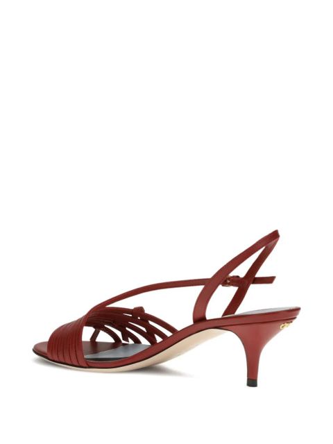Valentino Garavani nodine t-strap sandals - Red