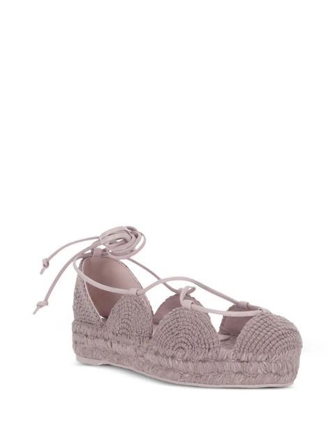LOEWE lace-up flat espadrilles - Purple - zdjęcie produktu nr 2