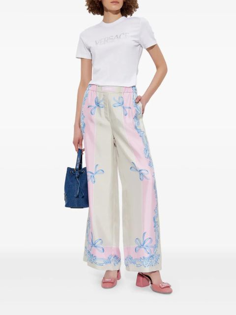 Versace crystal-embellished T-shirt - White