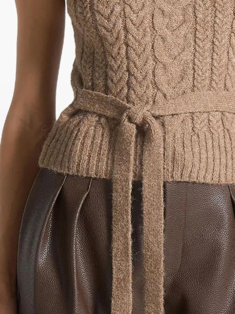 Manière De Voir cable-knit top - Brown - zdjęcie produktu nr 2