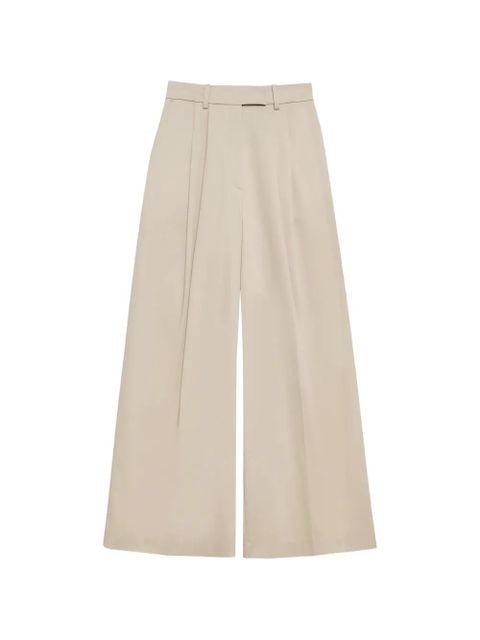 ANINE BING Lou pleated trousers - Neutrals