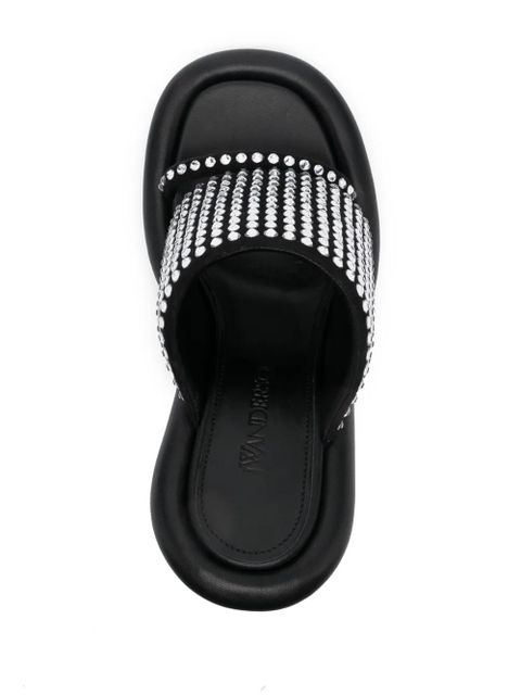 JW Anderson Bumper-Tube leather sandals - Black