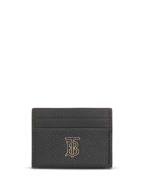 Burberry leather logo-plaque card holder - Black - zdjęcie produktu nr 1