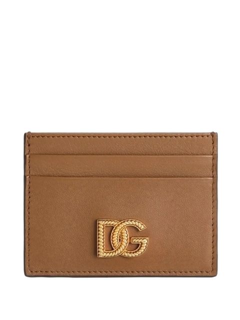 Dolce & Gabbana woven DC logo card holder - Brown - zdjęcie produktu nr 1
