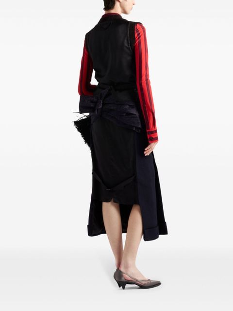 Prada deconstructed midi skirt - Blue - zdjęcie produktu nr 2