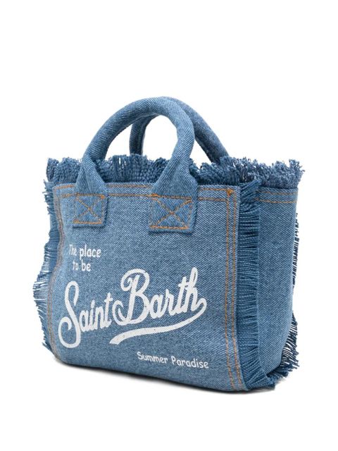 MC2 Saint Barth fringed top handle bag - Blue