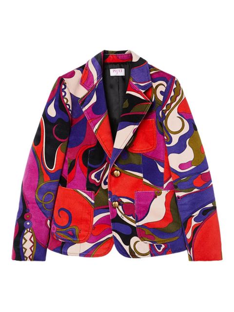 PUCCI Orchidee print velvet jacket - Purple - zdjęcie produktu nr 1
