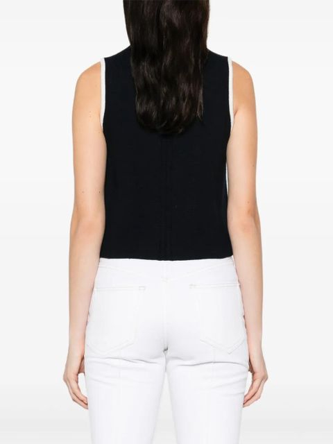 Maje button-fastening vest - Blue