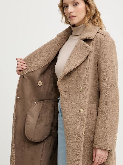 Guess płaszcz LAILA kolor beżowy W5BL62 W4190