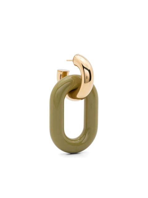 Marni chunky chain-link earrings - Green