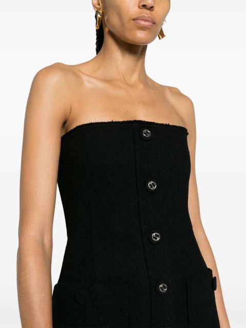 Gucci Interlocking-G-buttons mini dress - Black