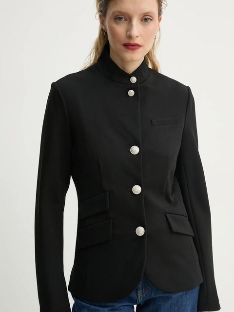 Rag & Bone marynarka kolor czarny jednorzędowa gładka WAW23S4026A926 - zdjęcie produktu nr 1