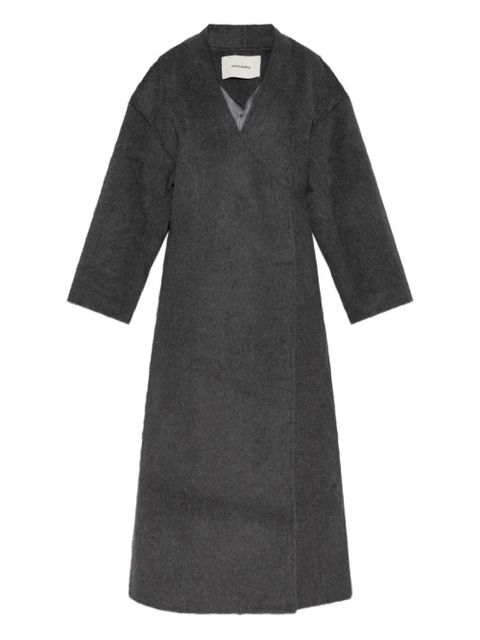 ENTIRE STUDIOS V-neck wool coat - Grey - zdjęcie produktu nr 1