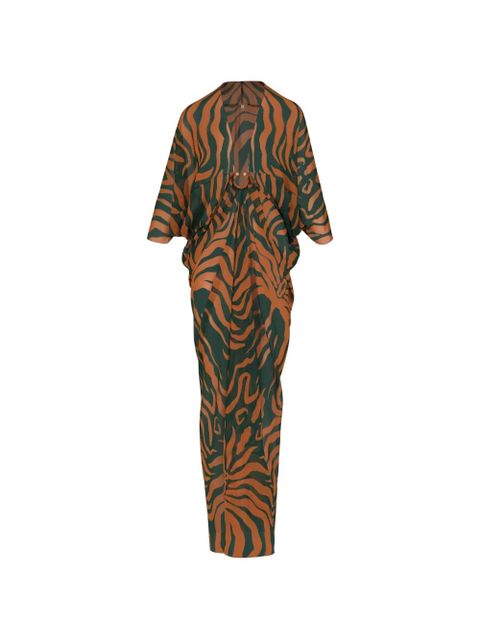 Johanna Ortiz Sensory Tapestry midi dress - Brown - zdjęcie produktu nr 2