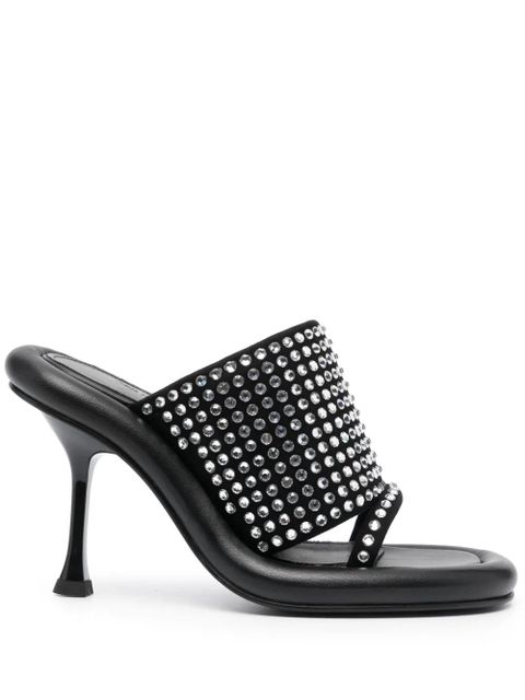JW Anderson Bumper-Tube leather sandals - Black - zdjęcie produktu nr 1