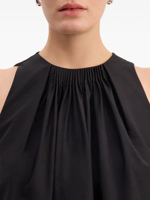 LouLou de Saison Liao flaring gathered blouse - Black