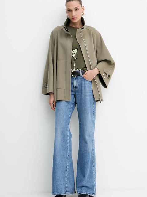 MAX&Co. płaszcz wełniany kolor zielony 2526086071200 - zdjęcie produktu nr 2