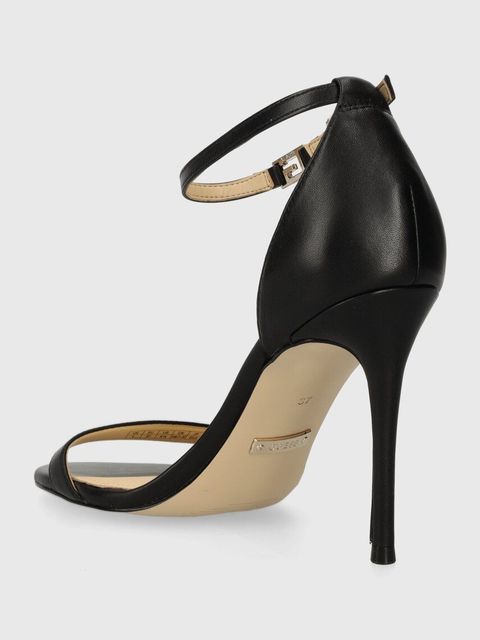 Guess sandały skórzane KABAIL3 kolor czarny FL8KIL LEA03