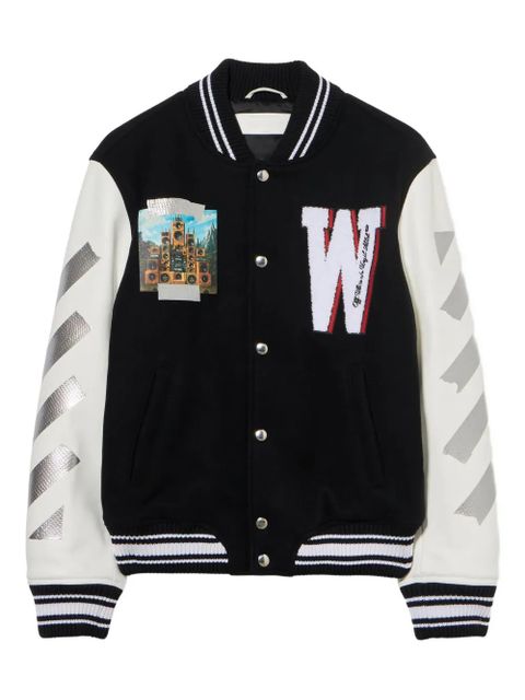 Off-White Wo Soundsystem varsity jacket - Black - zdjęcie produktu nr 1