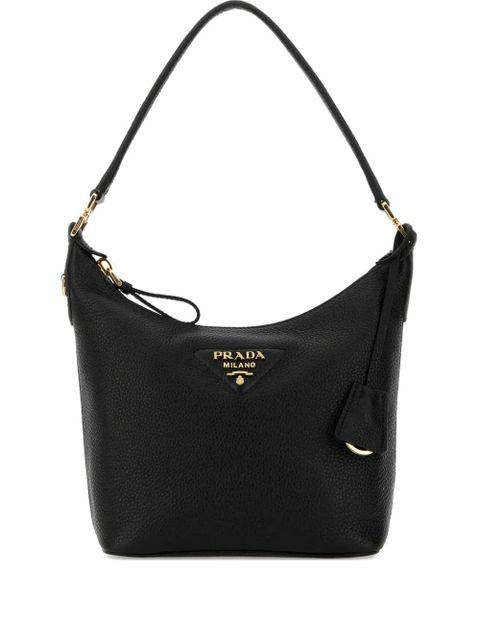 Prada calf leather logo tote bag - Black - zdjęcie produktu nr 1