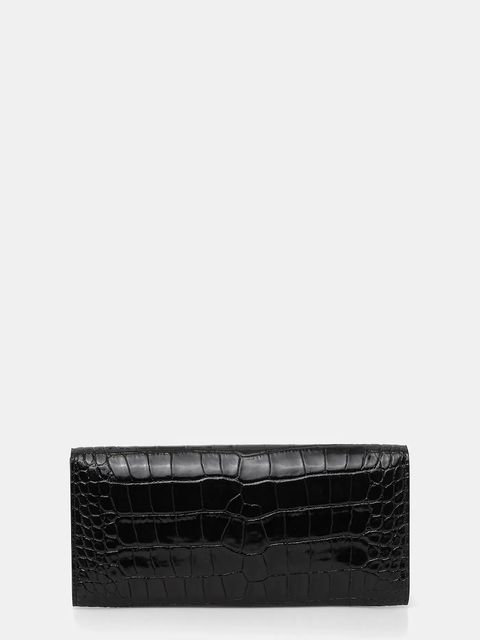 Luisa Spagnoli kopertówka skórzana kolor czarny 542509