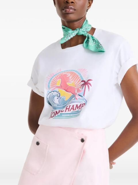 Longchamp French Bandana silk scarf - Green - zdjęcie produktu nr 1