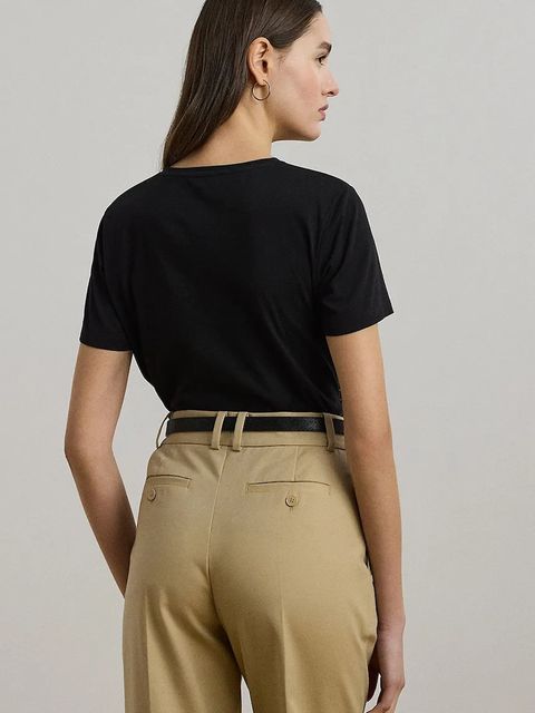 Lauren Ralph Lauren t-shirt bawełniany damski kolor czarny 200971125 - zdjęcie produktu nr 2