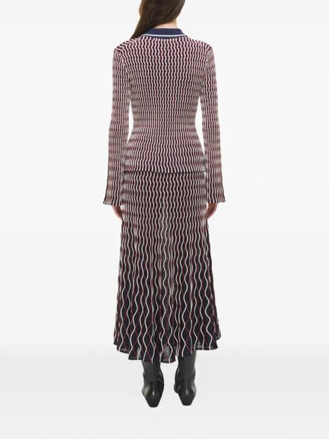 Simkhai Colleen long-sleeve polo top - Blue