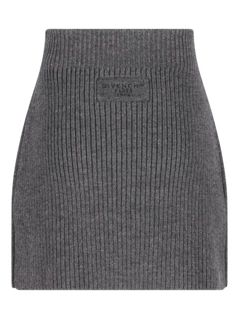 Givenchy ribbed-knit mini skirt - Grey - zdjęcie produktu nr 1