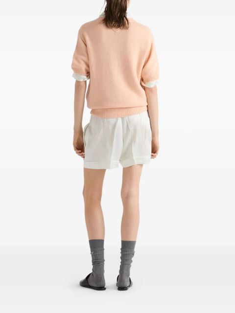 Prada short-sleeve crew-neck sweater - Pink - zdjęcie produktu nr 2