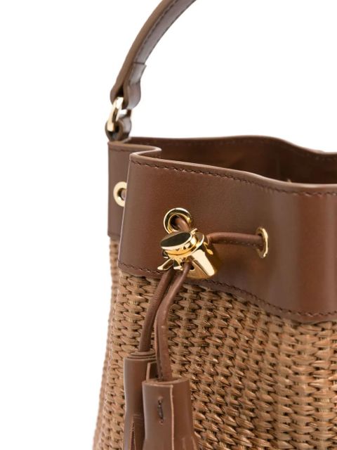 Gianvito Rossi tassel-detail bucket bag - Brown