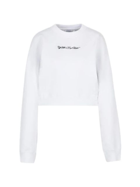 Off-White cotton graphic sweatshirt - zdjęcie produktu nr 1