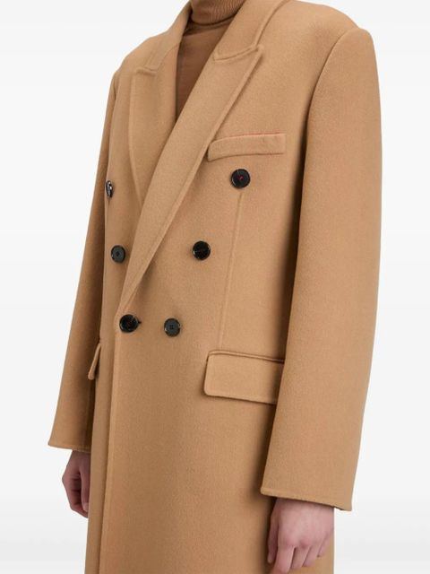 Victoria Beckham double-breasted wool coat - Brown