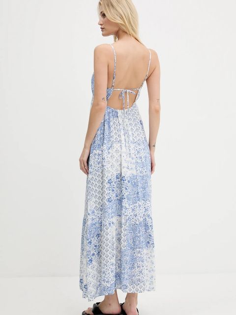 Hollister Co. sukienka kolor biały maxi rozkloszowana KI359-1309 - zdjęcie produktu nr 2