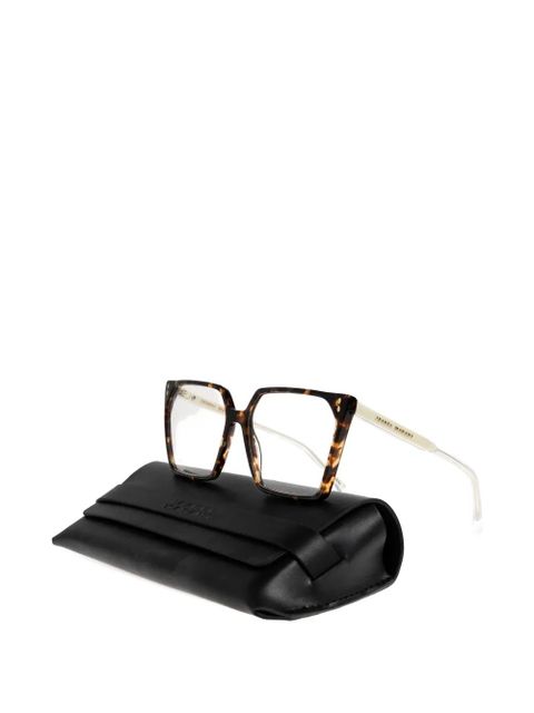 Isabel Marant Eyewear geometric-frame glasses - Brown - zdjęcie produktu nr 2