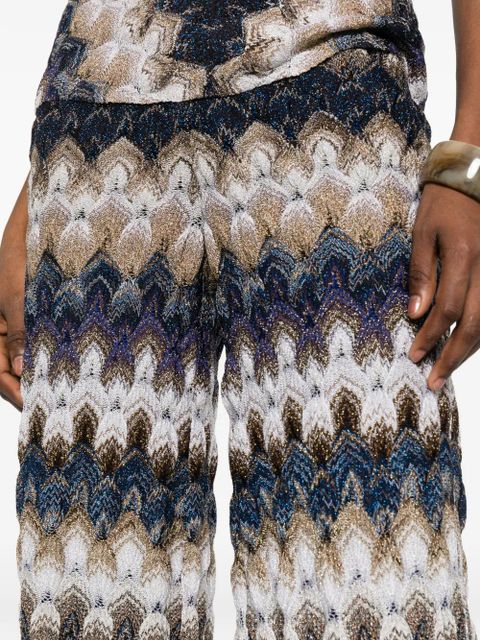 Missoni zig zag-pattern trousers - Blue