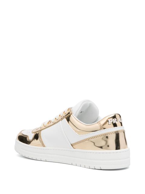 Prada Downtown leather low-top sneakers - White