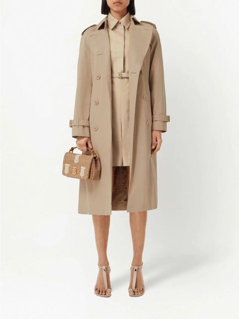 Burberry double-breasted belted trench coat - Neutrals