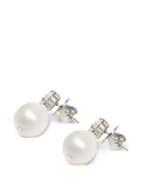 Simone Rocha pearl crystal stud earrings - White - zdjęcie produktu nr 2