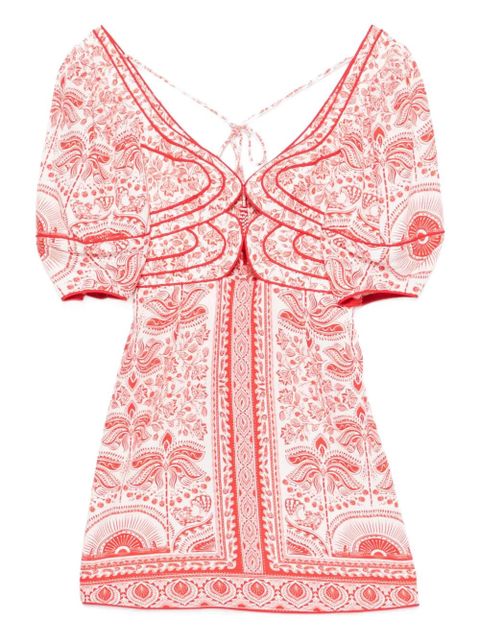 FARM Rio River Ride mini dress - Red - zdjęcie produktu nr 1