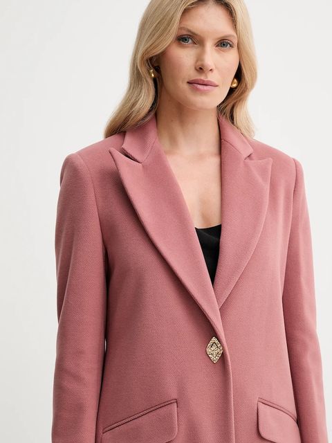 Fracomina płaszcz kolor różowy FS25WC1008W48601