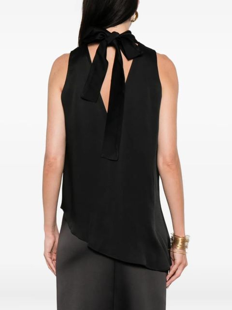 Róhe cowl-neck sleeveless blouse - Black