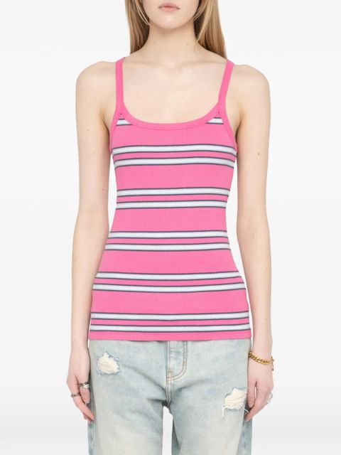 Zadig&Voltaire striped rib top - Pink